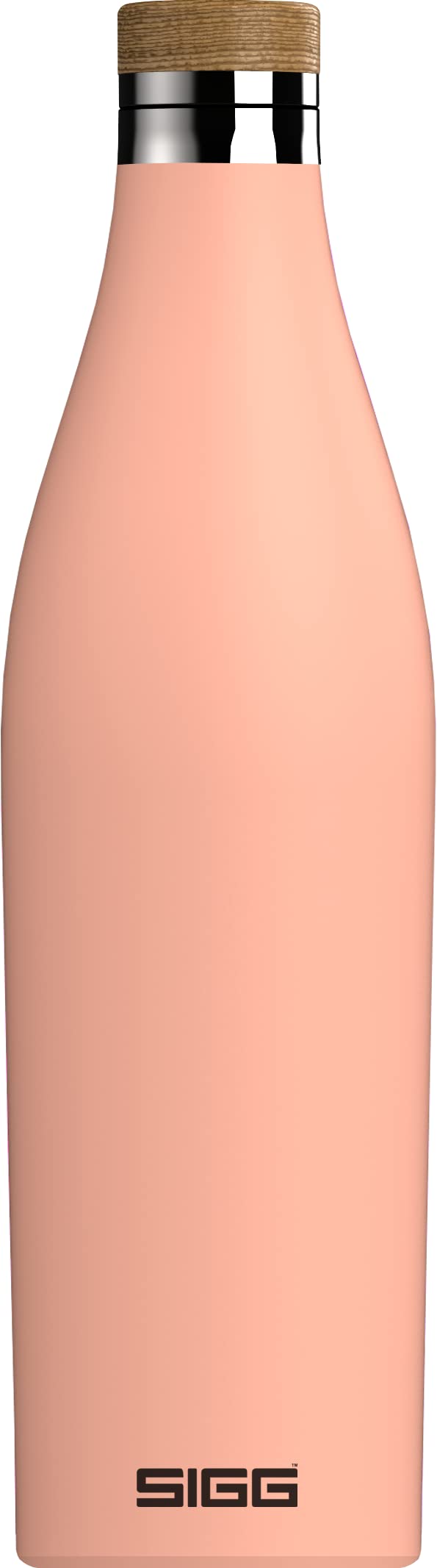 SIGG Meridian Shy Pink drinking bottle (0.5 L), pollutant-free and leak-proof water bottle made of stainless steel, double-wall insulated bottle for cold and hot drinks