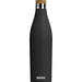 SIGG Meridian Black drinking bottle (0.5 L), pollutant-free and leak-proof water bottle made of stainless steel, double-wall insulated bottle for cold and hot drinks
