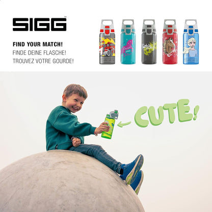 Sigg - Kids - Viva One - Suitable For Carbonated Beverages - Leakproof - Dishwasher Safe - BPA Free - Sports & Bike - 0.5L