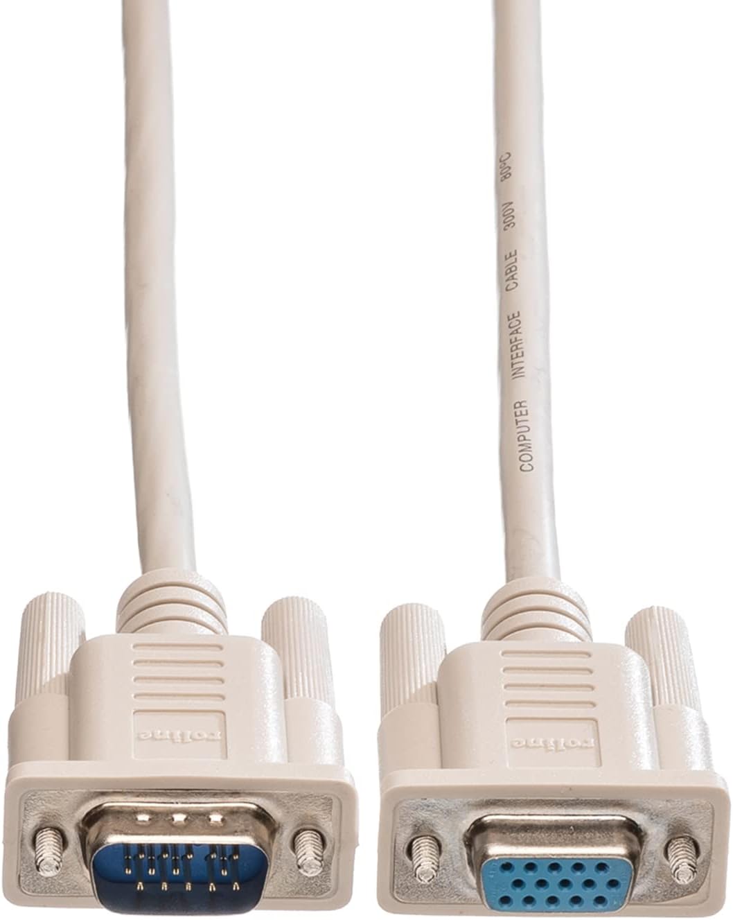Roline Rotronic - Cavo VGA per monitor HD15 maschio/femmina, 1,8 m