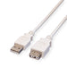 Value | USB 2.0 Cable | A | Male/Female | White | 3 m