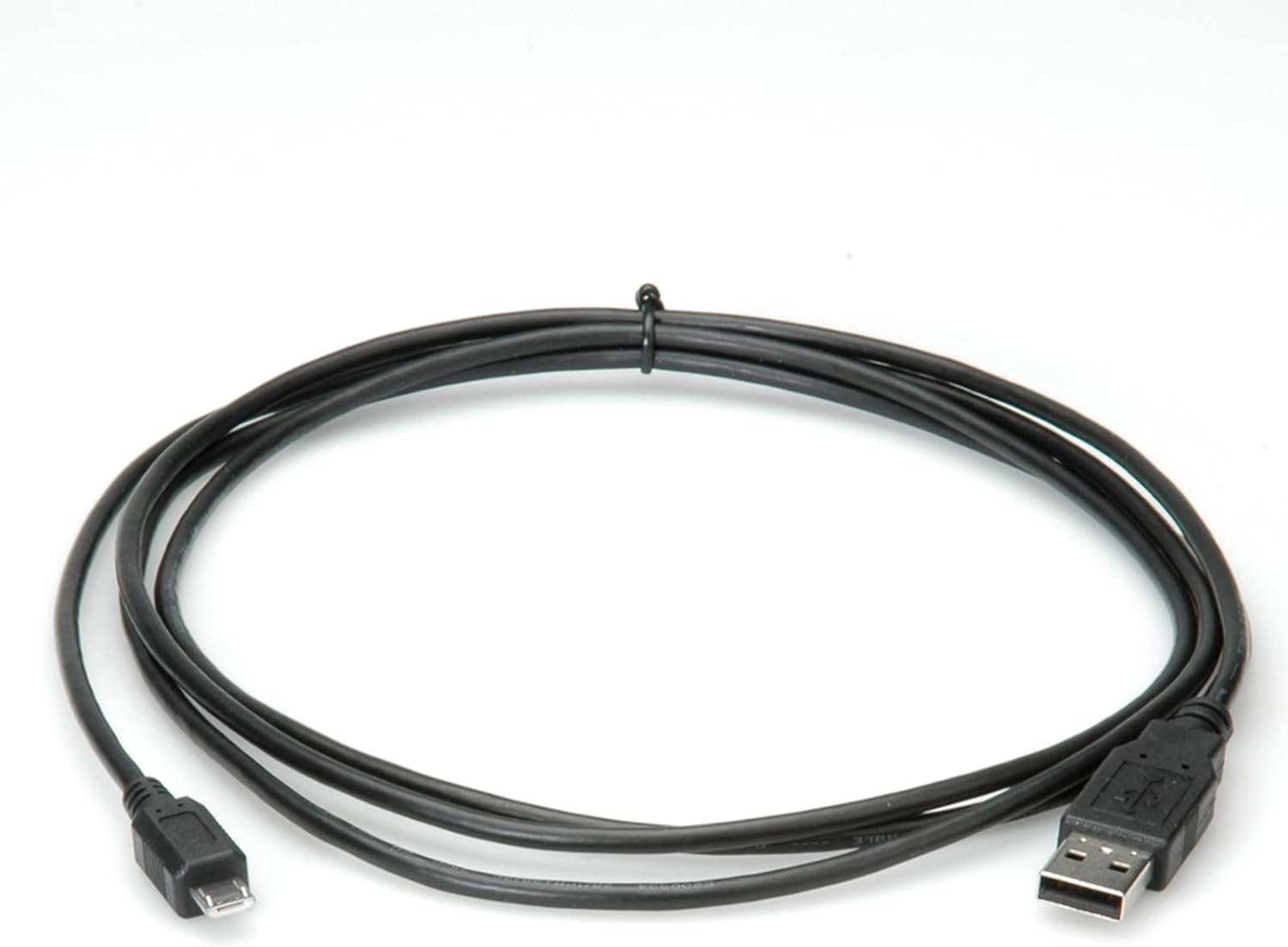 Roline | USB 2.0 Cable | A - Micro B | Male/| Black | 0.8 m