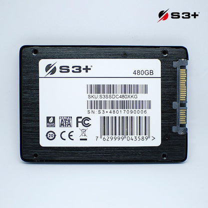 S3+ S3SSDC480 SSD 480 GB, Black