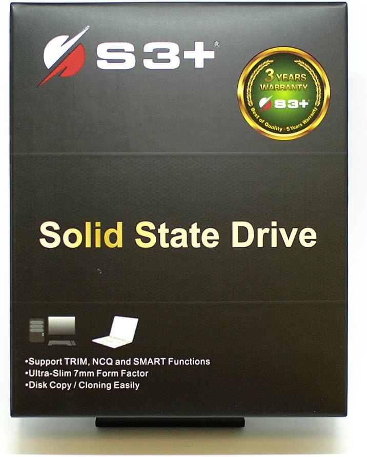 S3+ S3SSDC240 Solid State Drive, Black