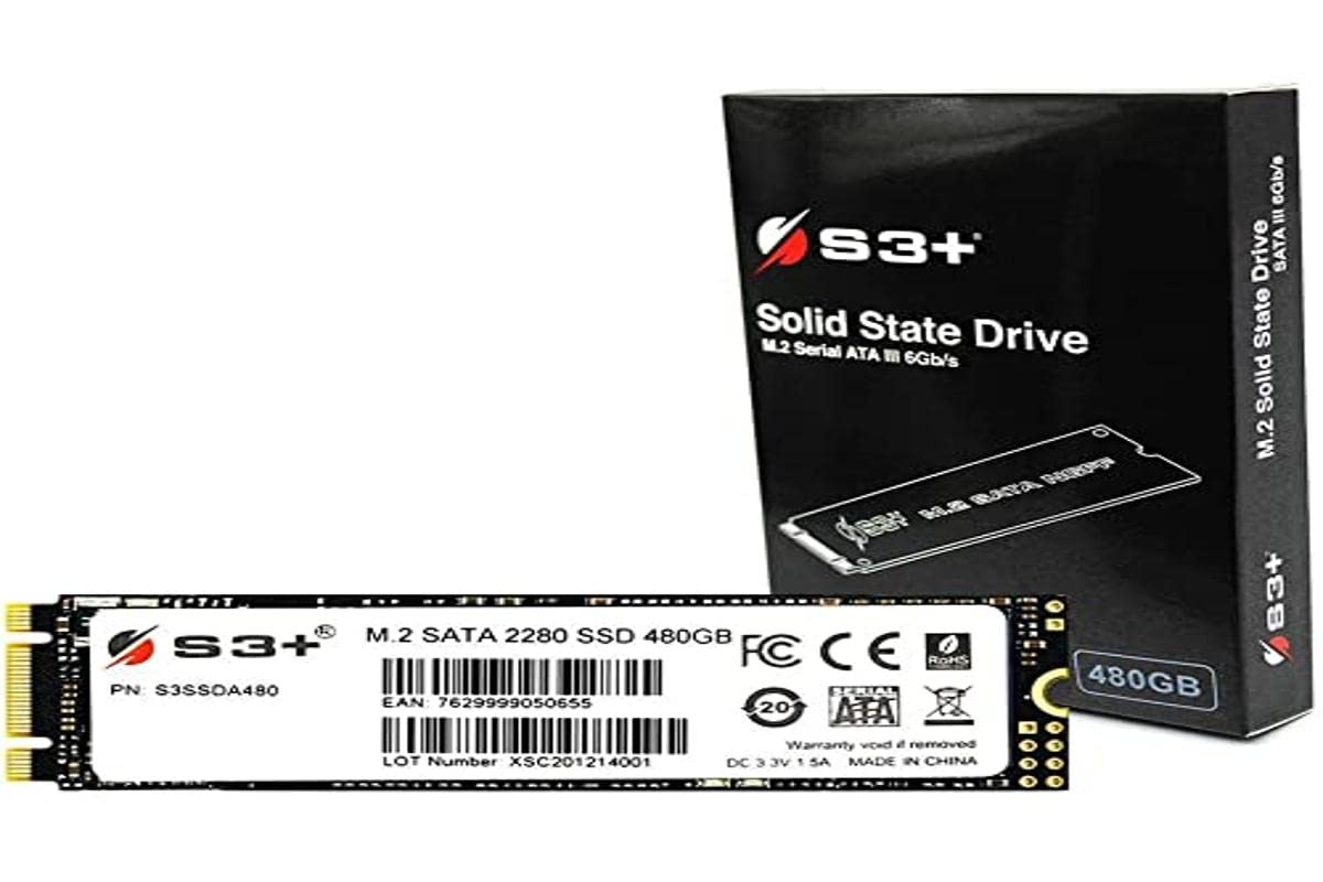S3+ S3SSDD480 M.2 480GB PCI Express 3.0 TLC NVMe Solid State Drive - Solid State Drives (480GB, M.2)
