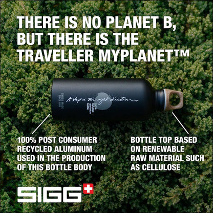 SIGG - Borraccia Alluminio - Traveller MyPlanet - Certificata Climate Neutral - Perfetta Per Bevande Gassate - Ermetica - Leggera - Senza BPA - 0,6L / 1L