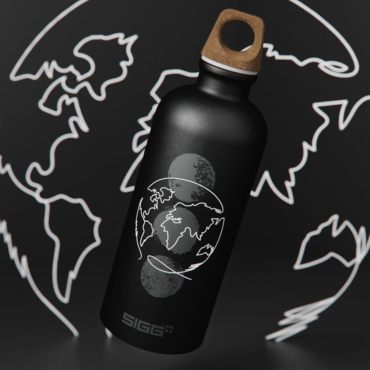 SIGG - Alu Trinkflasche Kinder - Traveller MyPlanet - Für Kohlensäurehaltige Getränke Geeignet - Auslaufsicher - Federleicht - BPA-frei - Klimaneutral Zertifiziert - 0,6L / 1L