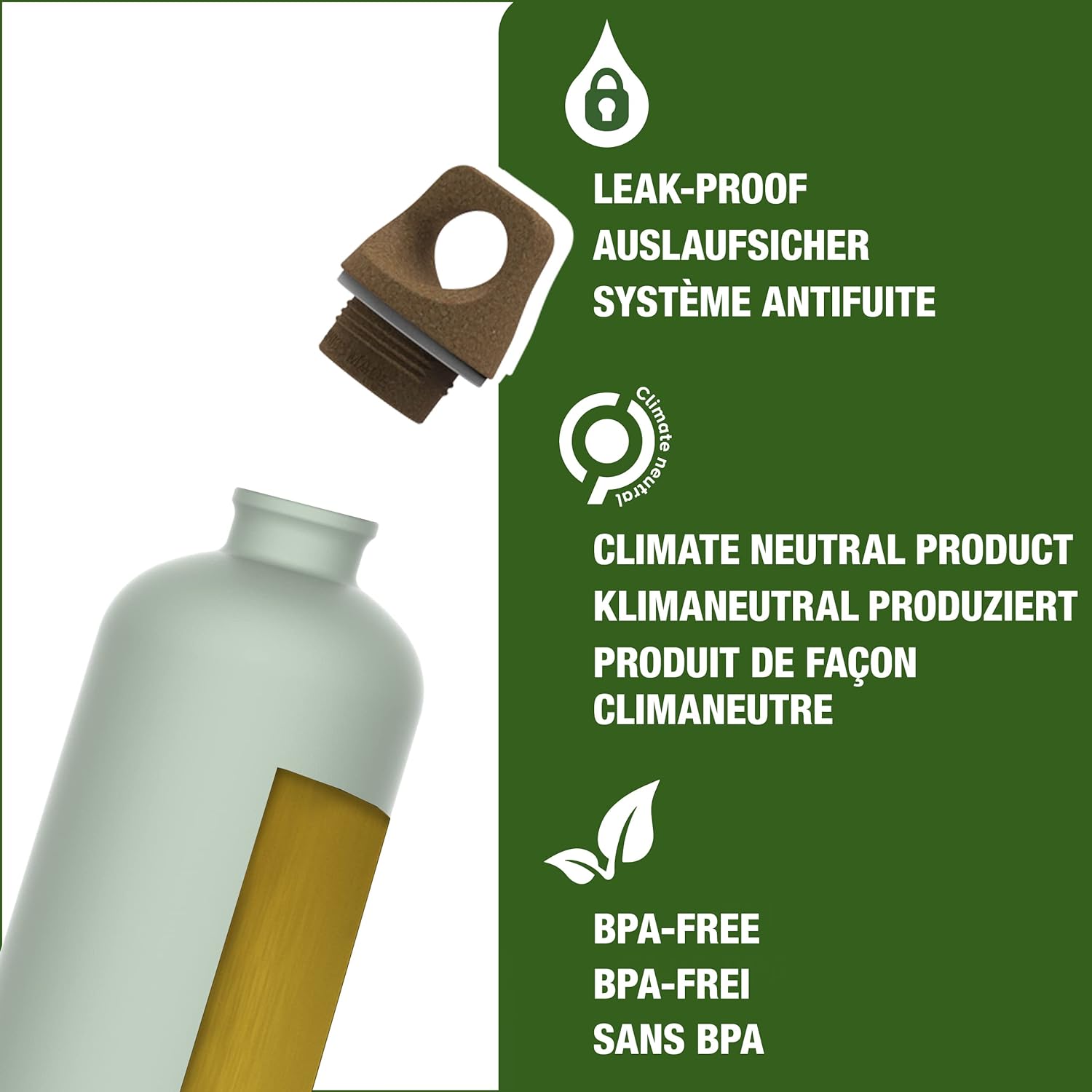 SIGG - Aluminum Water Bottle - Traveller MyPlanet - Climate Neutral Certified - Suitable For Carbonated Beverages - Leakproof & Lightweight - BPA Free - 0.6L / 1L