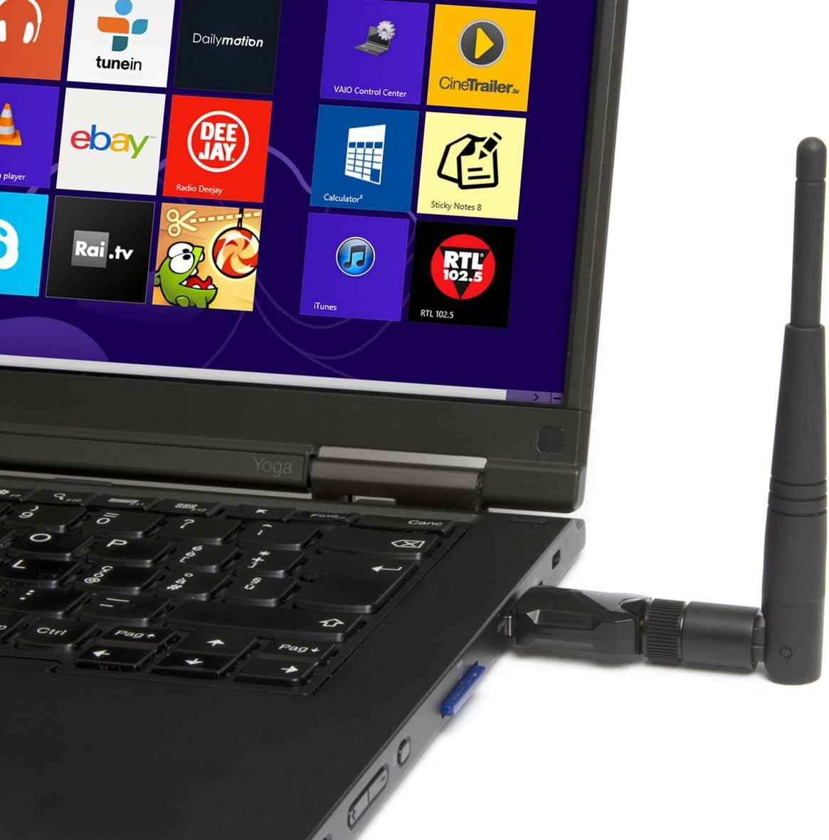 Hamlet HNW600ACU adaptador y tarjeta de red WLAN 600 Mbit/s - Accesorio de red (Inalámbrico, USB, WLAN, Wi-Fi 5 (802.11ac), 600 Mbit/s, Negro