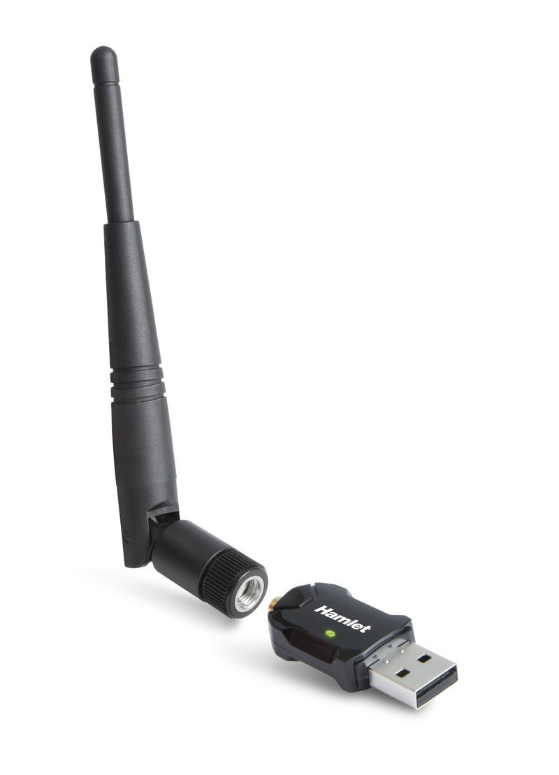 Hamlet HNW600ACU adaptador y tarjeta de red WLAN 600 Mbit/s - Accesorio de red (Inalámbrico, USB, WLAN, Wi-Fi 5 (802.11ac), 600 Mbit/s, Negro