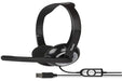 Hamlet HHEADMUS Binaural Diadema Negro auricular con micrófono - Auriculares con micrófono (PC/Juegos, Binaural, Diadema, Negro, Alámbrico, 1,8 m