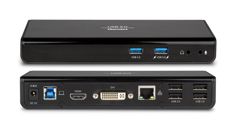Hamlet Dock.*Ntb Usb3.0 Hdmi+Dvi+Hub+Lan+