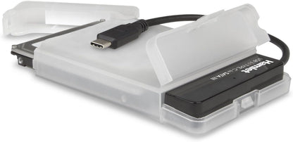 Hamlet XADTC-SATA adaptador de cable USB 3.1 Type C (Gen. 2) Serial ATA III Negro - Adaptador para cable (USB 3.1 Type C (Gen. 2), Serial ATA III, Male connector / Female connector, 0,165 m, Negro