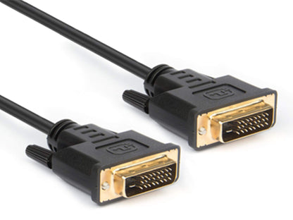 Hamlet XVCDVI180 - Cable Pantalla Ordenador, Cable de Monitor de Vídeo DVI Dual Link (24+1) (macho-macho, 180 cm