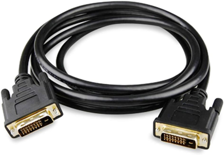 Hamlet XVCDVI180 - Cable Pantalla Ordenador, Cable de Monitor de Vídeo DVI Dual Link (24+1) (macho-macho, 180 cm