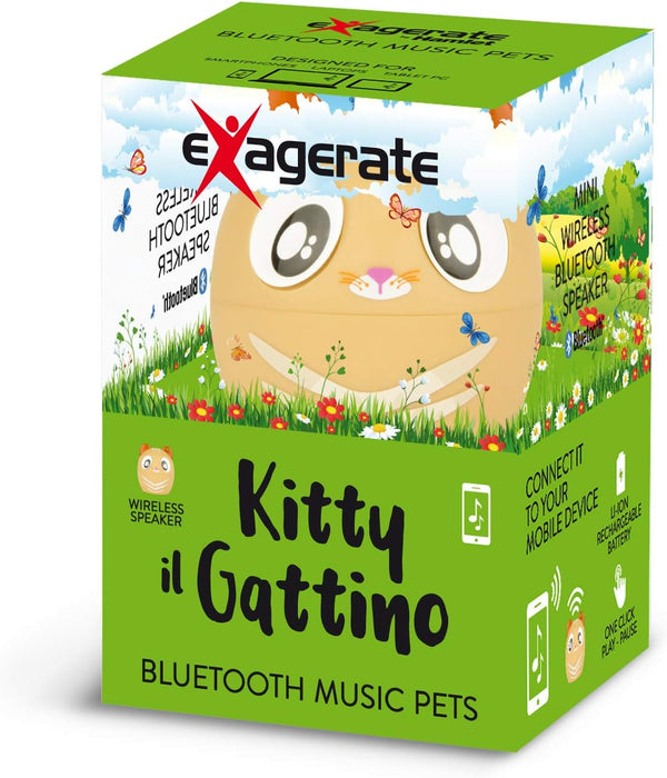 Hamlet XBTPET-CAT altoparlante portatile 4 W Altoparlante portatile mono Nero, Arancione, Bianco