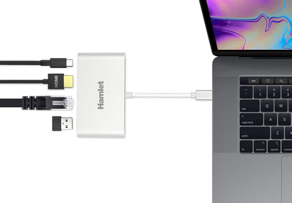 Hamlet HDKC-PD100 USB Chart adapter 3840 x 2160 pixels White