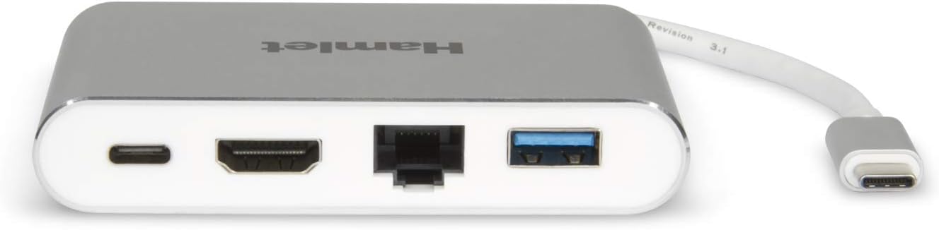 Hamlet HDKC-PD100 USB Chart adapter 3840 x 2160 pixels White