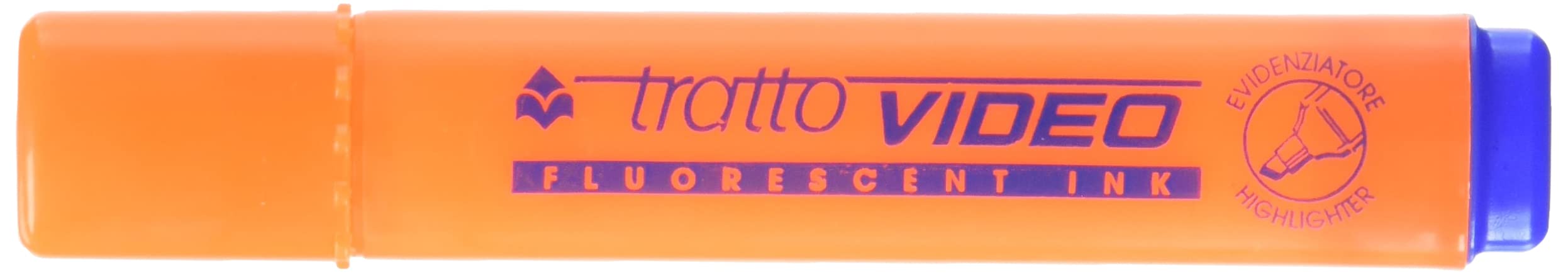 Tratto Video 830203 – Pack of 12 Fluorescent Markers, Orange