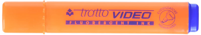 Tratto Video 830203 – Pack of 12 Fluorescent Markers, Orange