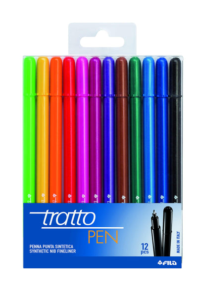 Tratto Pen Envelope 12 Pieces, 807700, Multicoloured