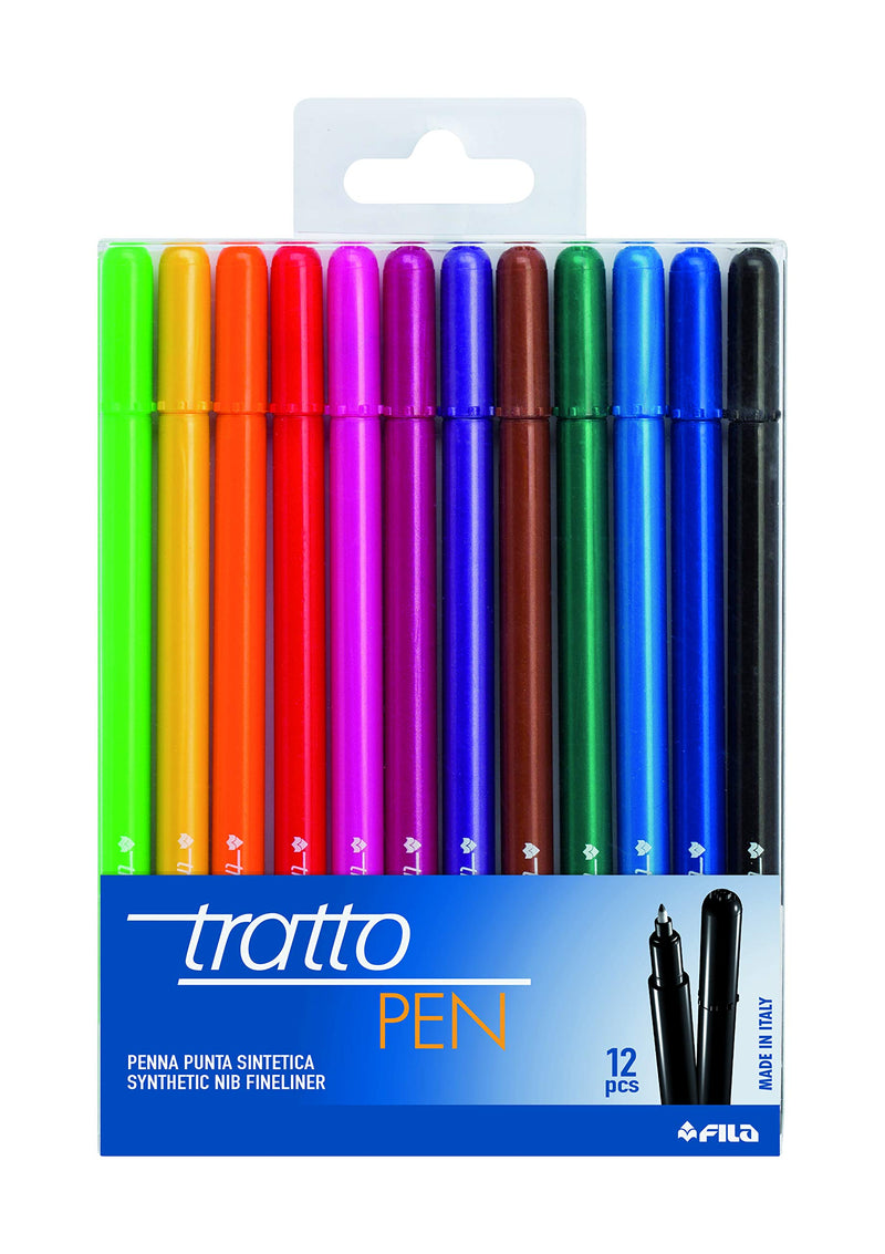 Tratto Pen Envelope 12 Pieces, 807700, Multicoloured
