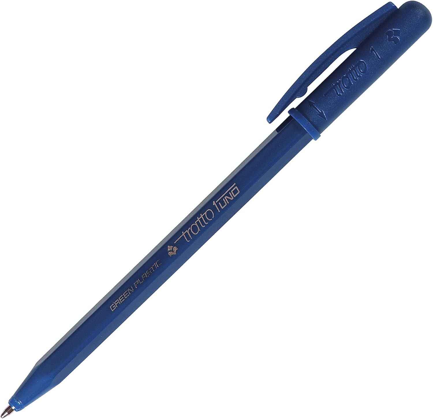 Tratto 93504 Box 50 Blue Pen Stroke 1 Green Medium Tip, 1.0Mm