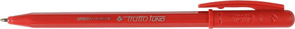 Tratto 1 Green Ecological Ballpoint Pen, Multi-Colour, Pack of 24