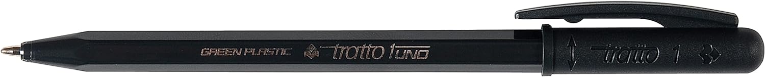 Tratto 1 Green Ecological Ballpoint Pen, Multi-Colour, Pack of 24