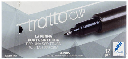 Tratto Clip - nero - 0,3 mm - 8026 03 (conf.12