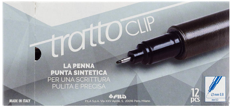 Tratto Clip - nero - 0,3 mm - 8026 03 (conf.12