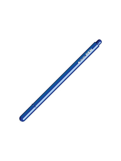 Tratto PEN Blue Felt-Tip Pens (Blue, 0.5 mm, Water-Based Ink, 12 Pieces
