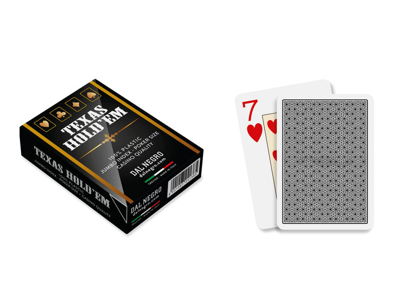 Dal - 24138 Texas Hold'em Casino Quality Retro Black Cards