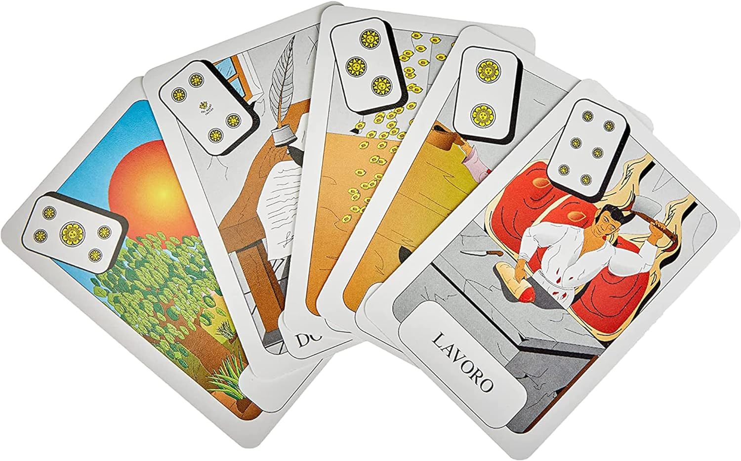 Dal 043005 Easy Regional Sibyl Playing Cards, Multicolor