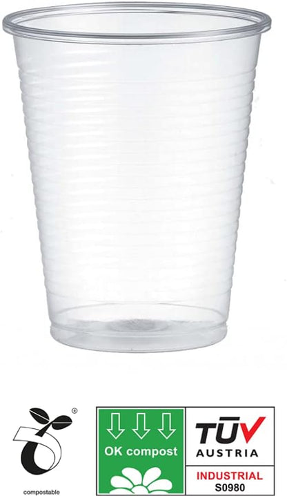 200/750/1500 Bicchieri monouso 200ml Biodegradabili e Compostabili in PLA usa e getta Plastic free | After Plastic (1500