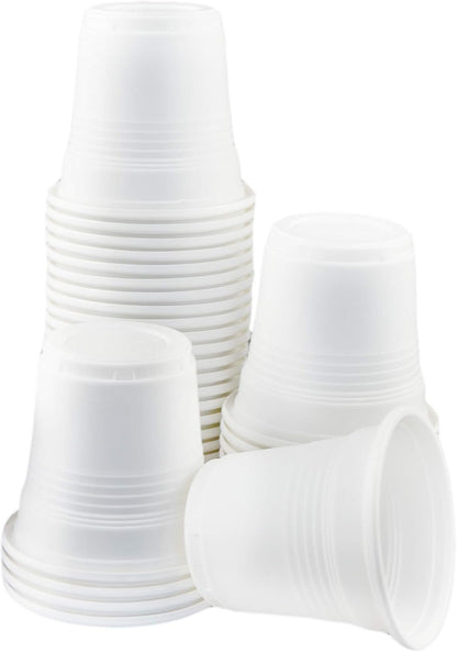 Pack of 40 Compound Glasses (80 ml) Colour: White (5.5 cm high x 5.5 cm diameter) Ideal for hot drinks such as compOSTABLE COFFEE CUPS