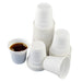 Pack of 40 Compound Glasses (80 ml) Colour: White (5.5 cm high x 5.5 cm diameter) Ideal for hot drinks such as compOSTABLE COFFEE CUPS