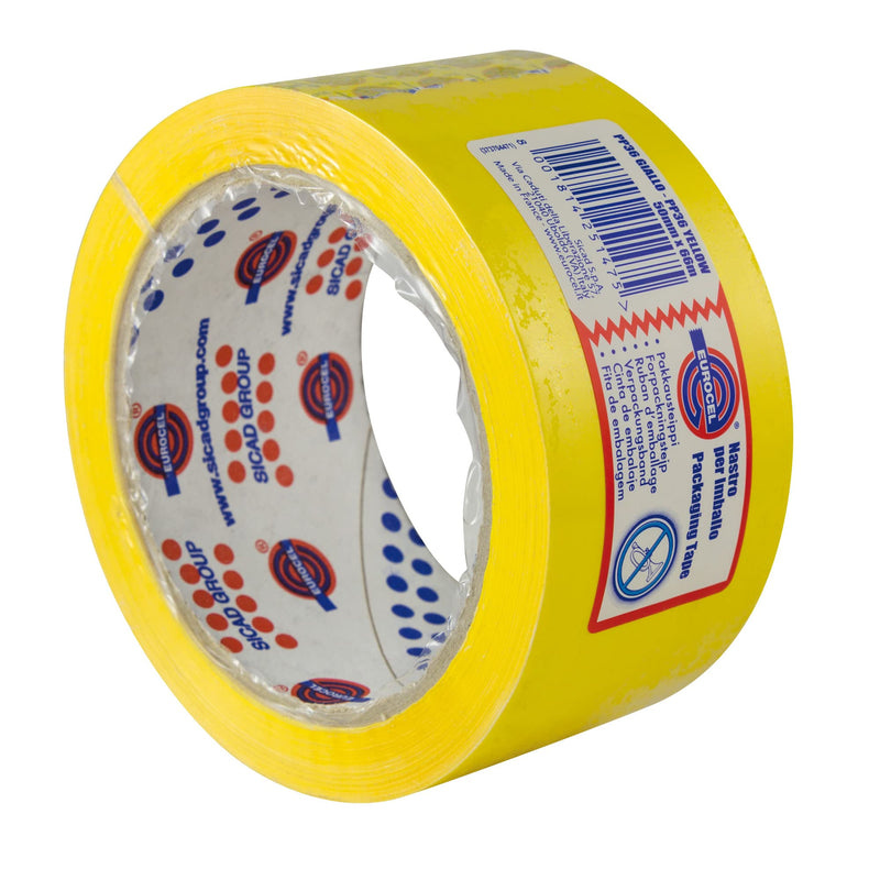COLOURED ADHESIVE TAPE 50X66 EUROCEL (YELLOW