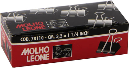 Molho Leone Soft Pin 3.2cm pinza sujetapapel - Sujetapapeles (Negro, 32 mm