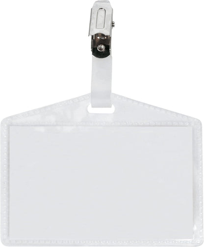100 PASS NUMBER HOLDER 3P 9,5X6CM C/CLIP S/CARD