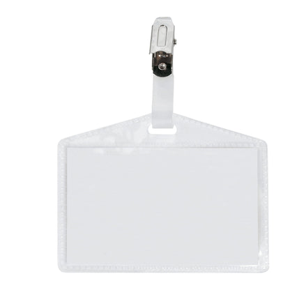 100 PASS NUMBER HOLDER 3P 9,5X6CM C/CLIP S/CARD