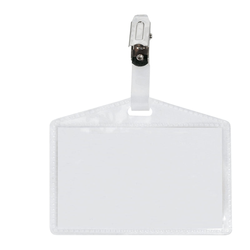 100 PASS NUMBER HOLDER 3P 9,5X6CM C/CLIP S/CARD