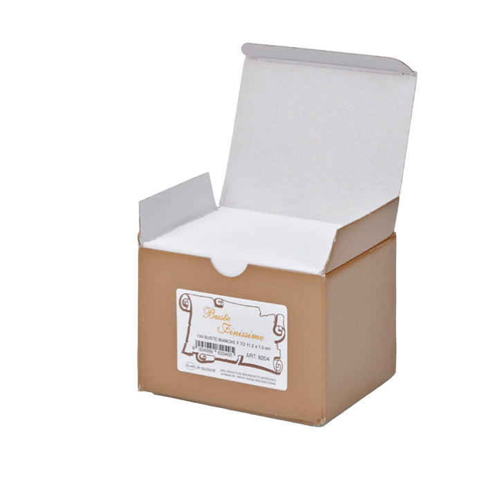 REX SADOCH - Box of 100 White envelopes f.to 4 76x110 mm BRISTO
