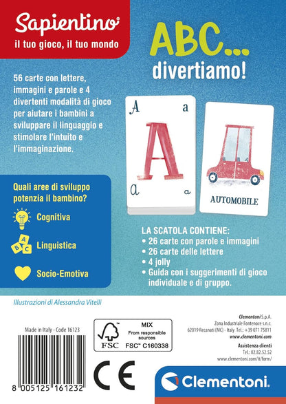Clementoni 16123 Sapientino-A B C. divertiamo Educational game, multicoloured, 3 (EU)