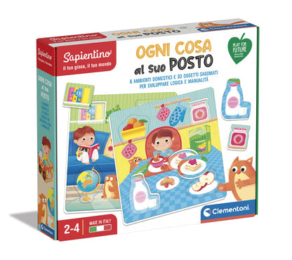 Clementoni 16138 Sapientino-Ogni Cosa al Suo Posto Educational Game, Multicoloured, 3 (EU) Everything in its place