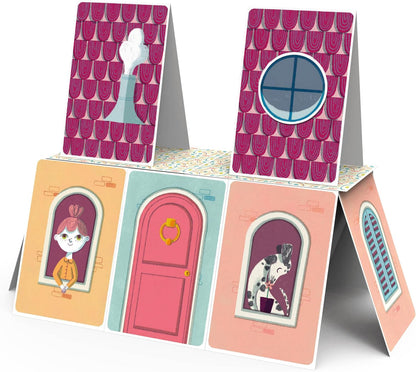 Clementoni 16241, Sapientino, Castelli di Carte, Educational Game 6 Years with Illustrated Tiles, Children's Playing Cards to Create Balanced Castles, Made in Italy