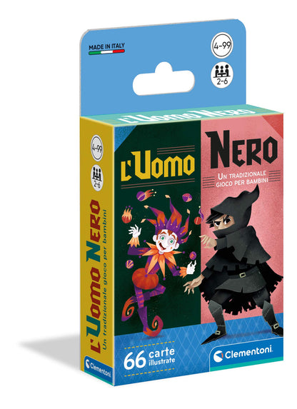 Clementoni- Hombre Negro Baraja, Juego de Cartas, 2-6 Jugadores, 5 Años+, Individual, Multicolor (16299