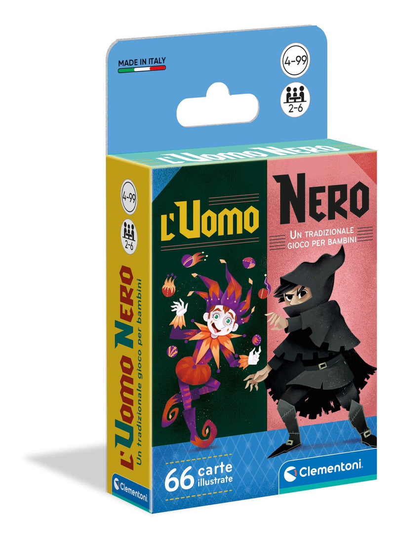 Clementoni- Hombre Negro Baraja, Juego de Cartas, 2-6 Jugadores, 5 Años+, Individual, Multicolor (16299