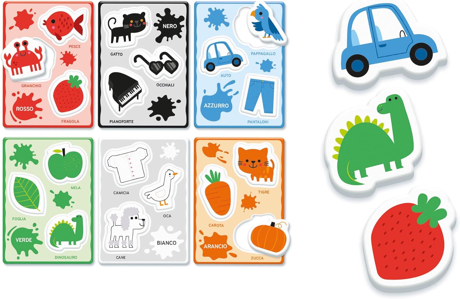 Clementoni- Sapientino Baby Parole e Colori-Gioco Educativo 1 Anno (Versione in Italiano), Giochi Montessori, Made in Italy, Multicolore, 16404