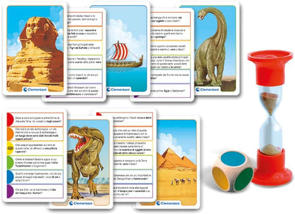 Clementoni 16442 Sapientino Plus Head Prestory-Educational Game for 6 Years, Quiz, Flashcards History-Made in Italy, Italian Map history and prehistory